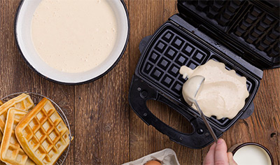 cuisson des gaufres
